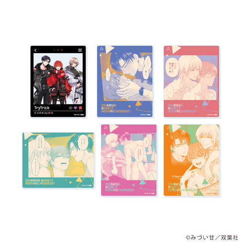 『推しカプに愛されて解釈違いです!!』アクリルカード01/BOX(全6種)(公式&描き下ろしイラスト)